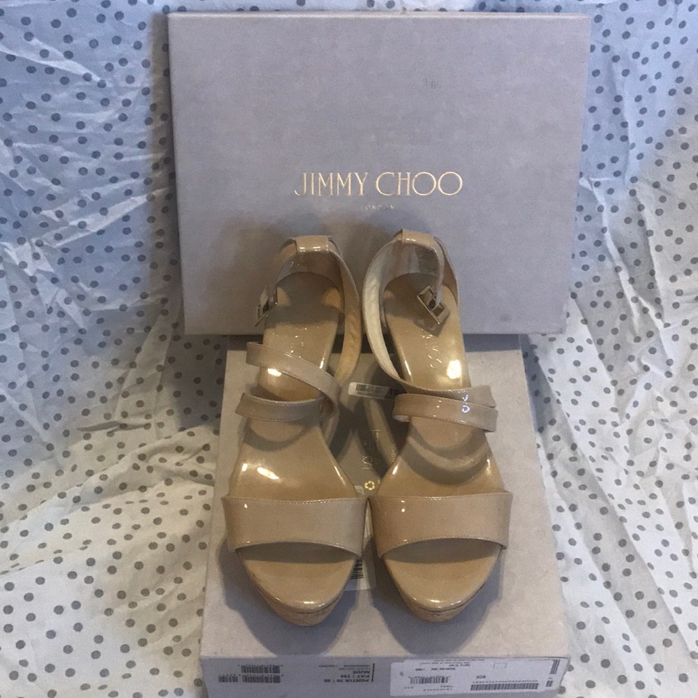 Jimmy Choo Beige Wedges